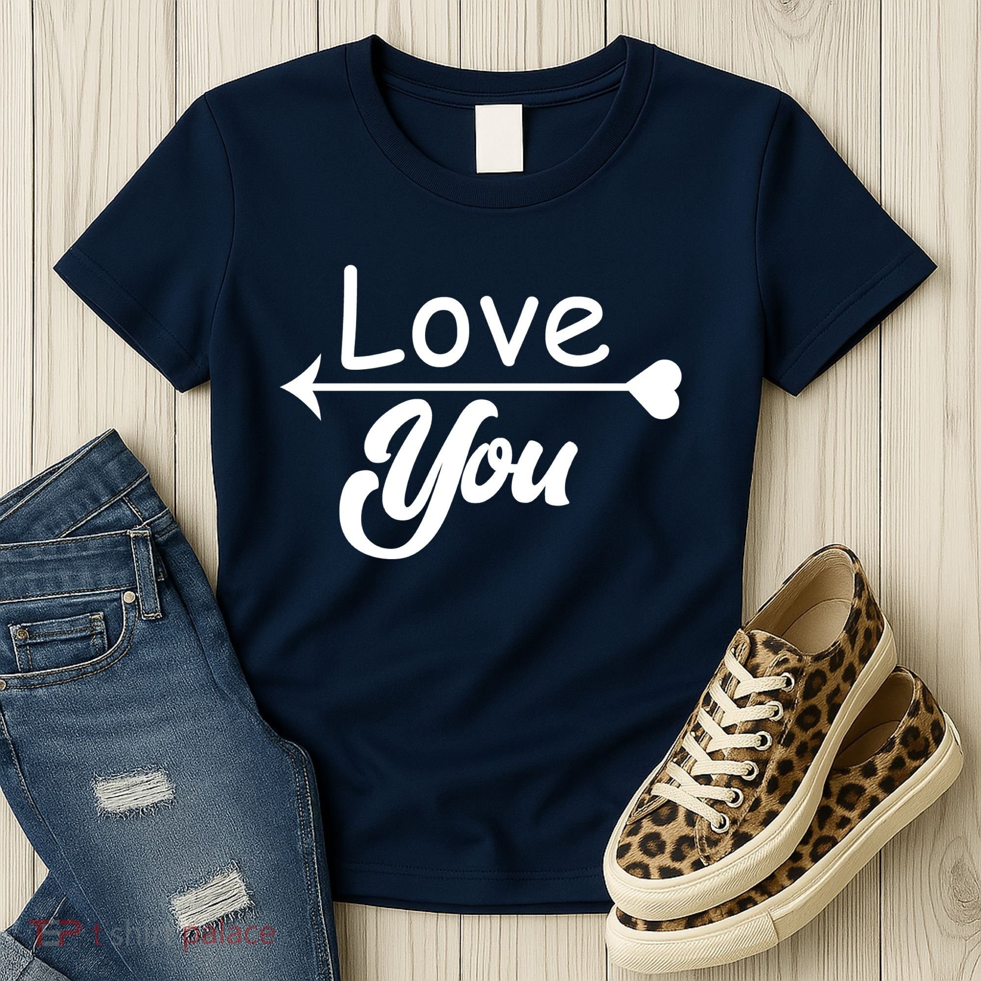 Love You Arrow Heart Women's T-Shirt