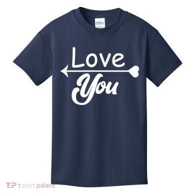 Love You Arrow Heart Kids T-Shirt