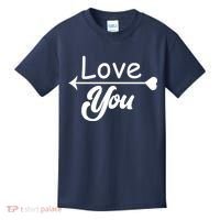 Love You Arrow Heart Kids T-Shirt thumb 0