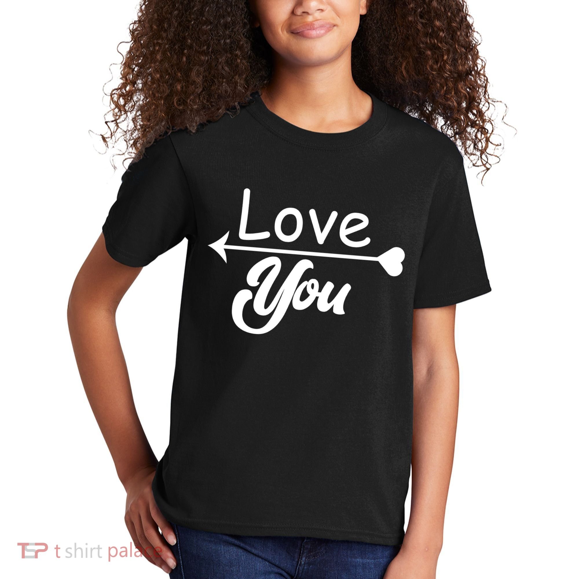 Love You Arrow Heart Kids T-Shirt