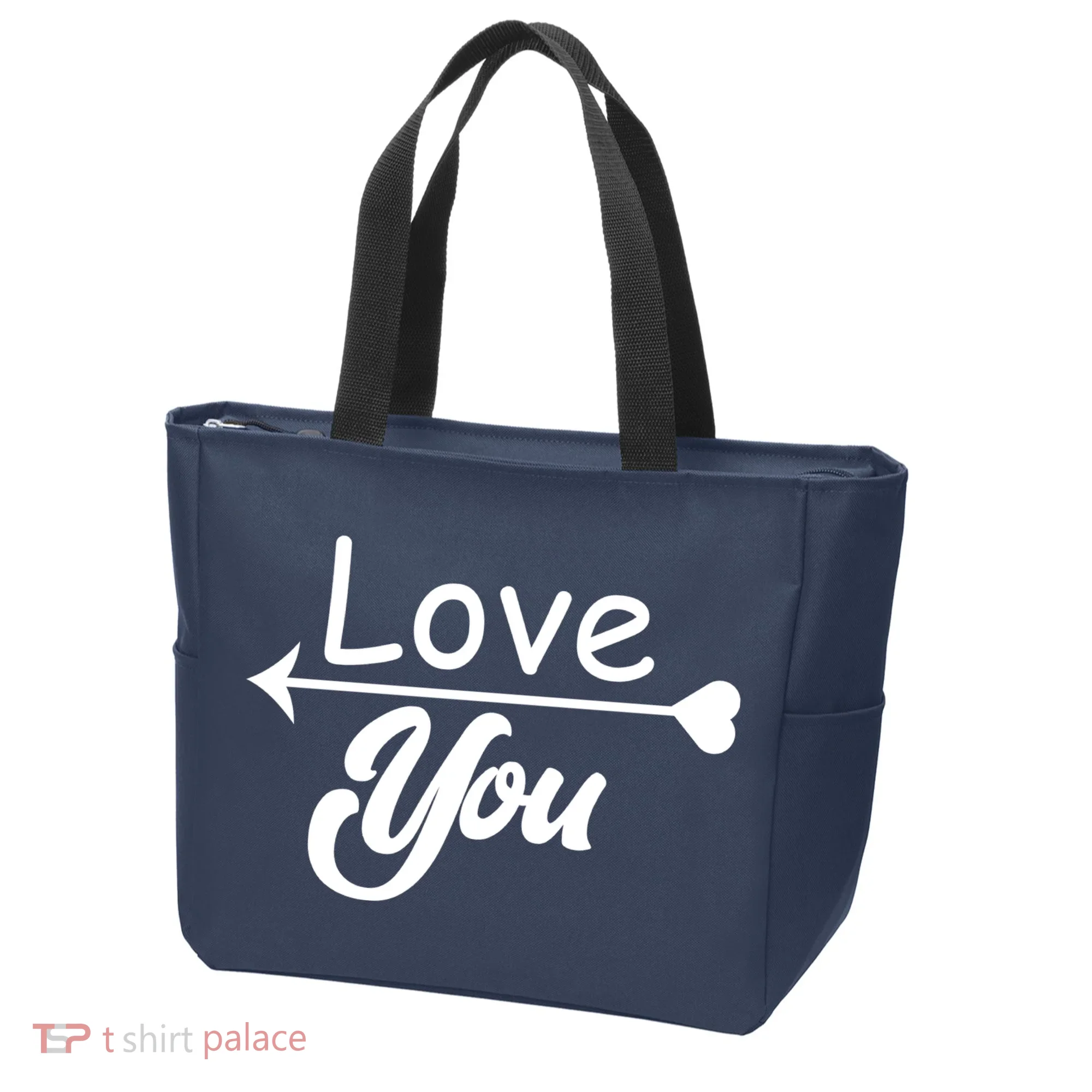 Love You Arrow Heart Tote Bag