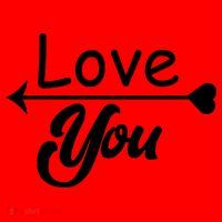 Love You Arrow Heart Santa Hat thumb 1