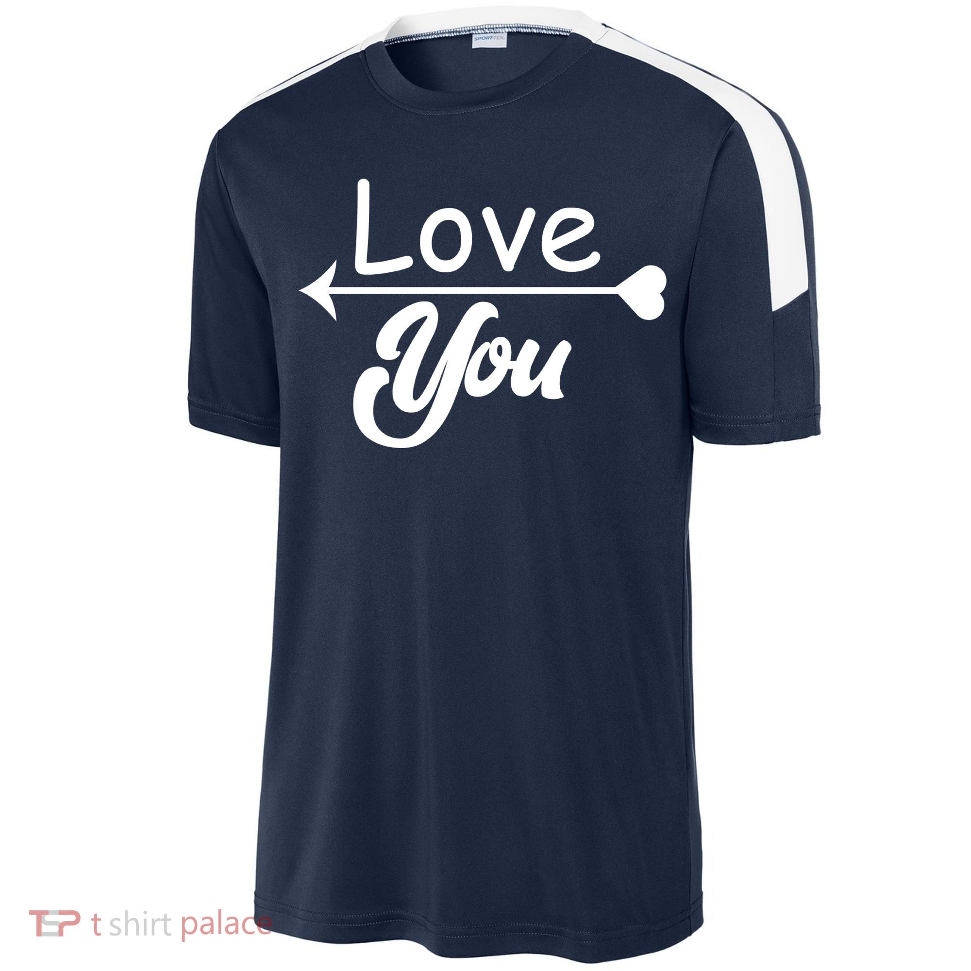 Love You Arrow Heart Sport-Tek Competitor United Soccer Jersey