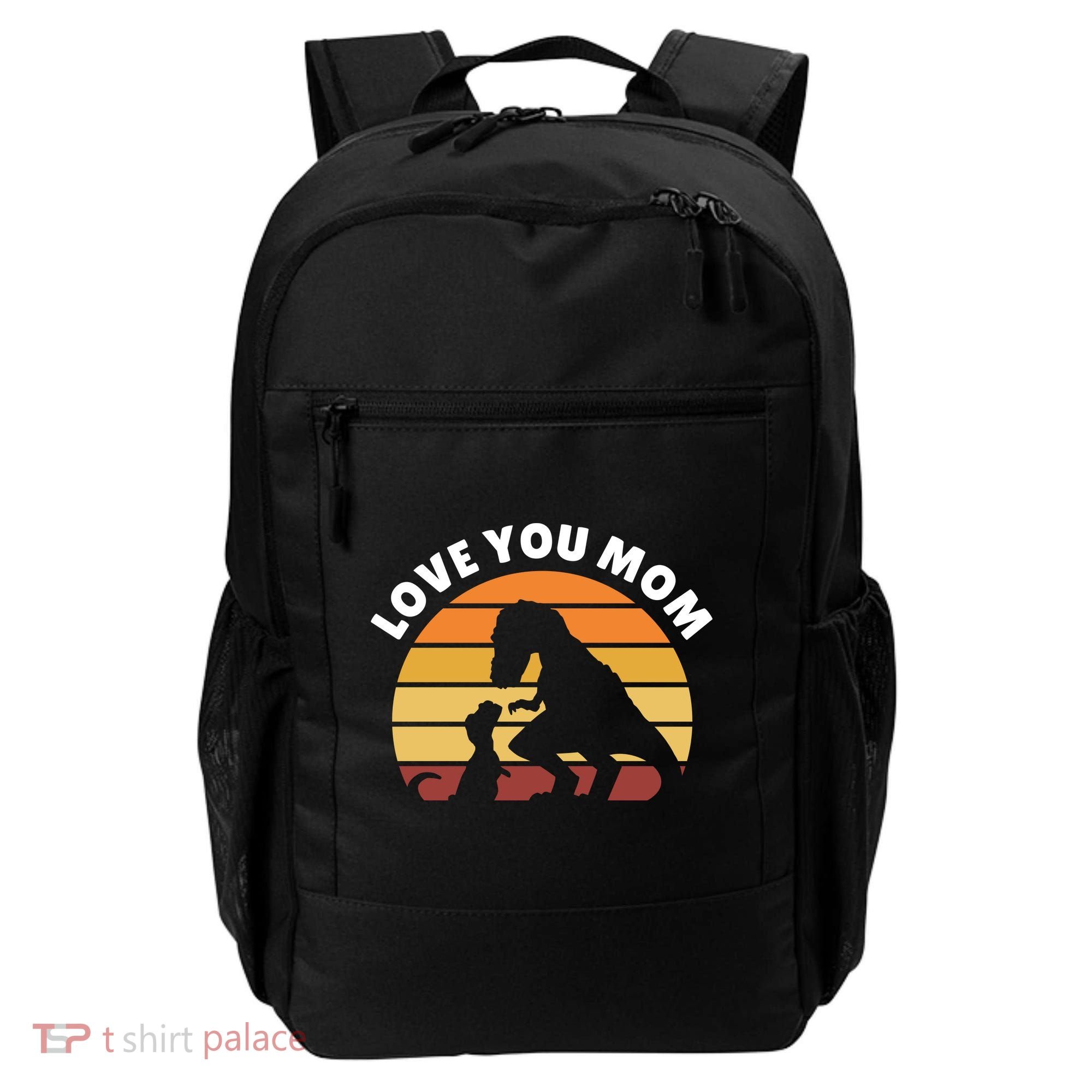 Love You Mom Dinosaur Backpack