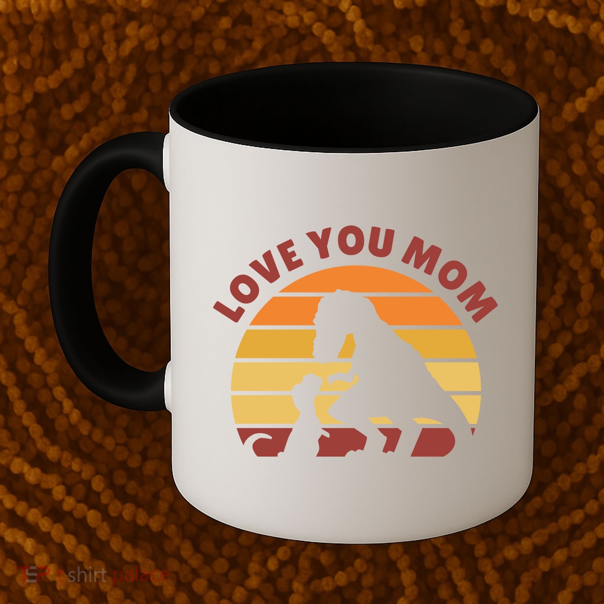 Love You Mom Dinosaur Coffee Mug