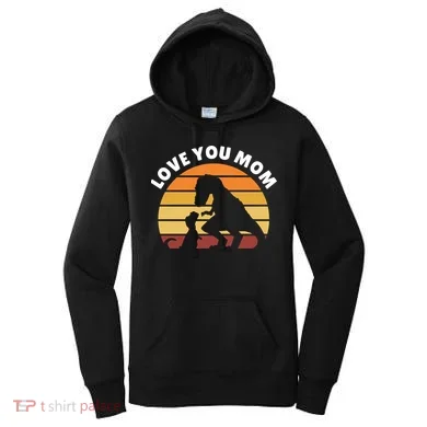 Love You Mom Dinosaur Women's Hoodie