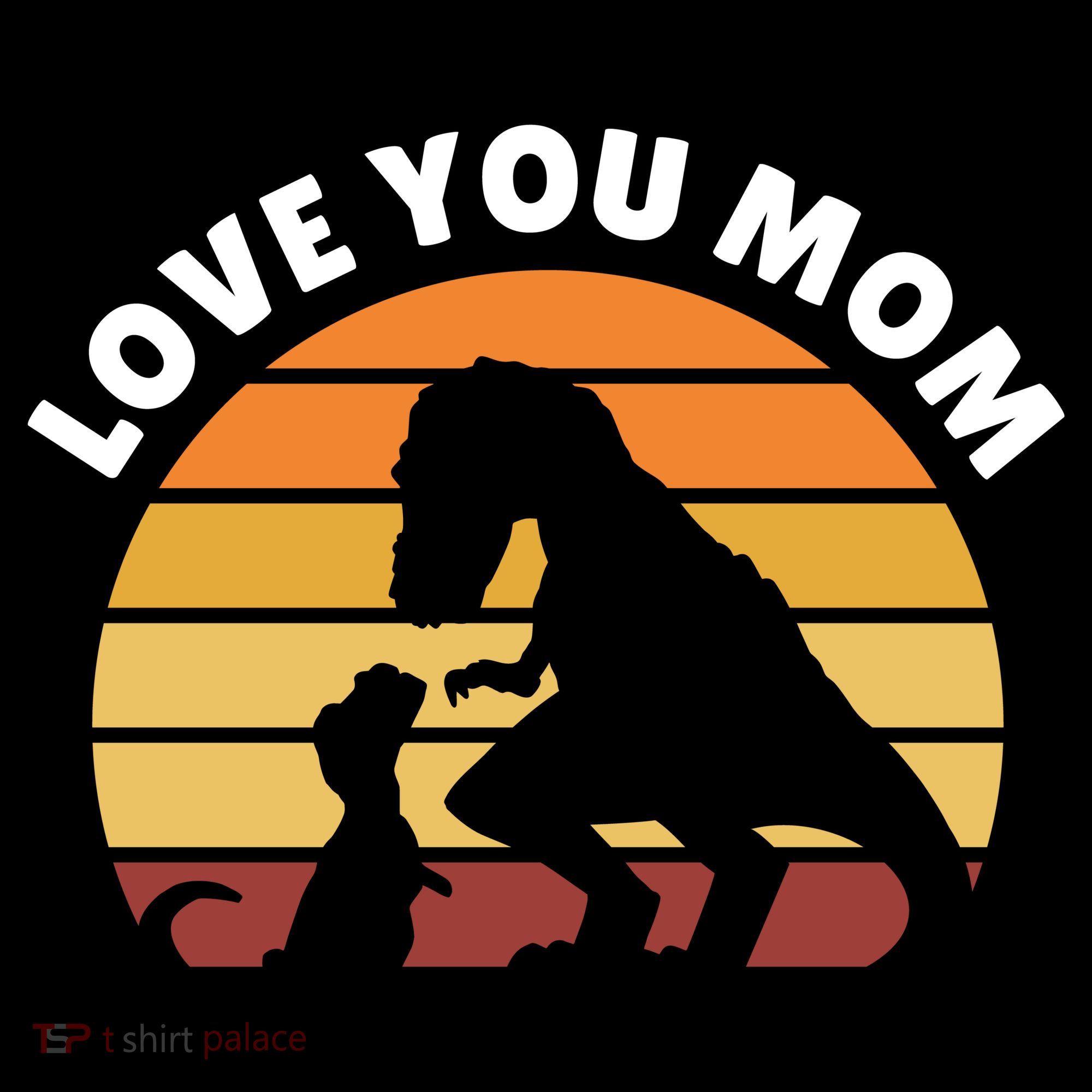 Love You Mom Dinosaur Ornament