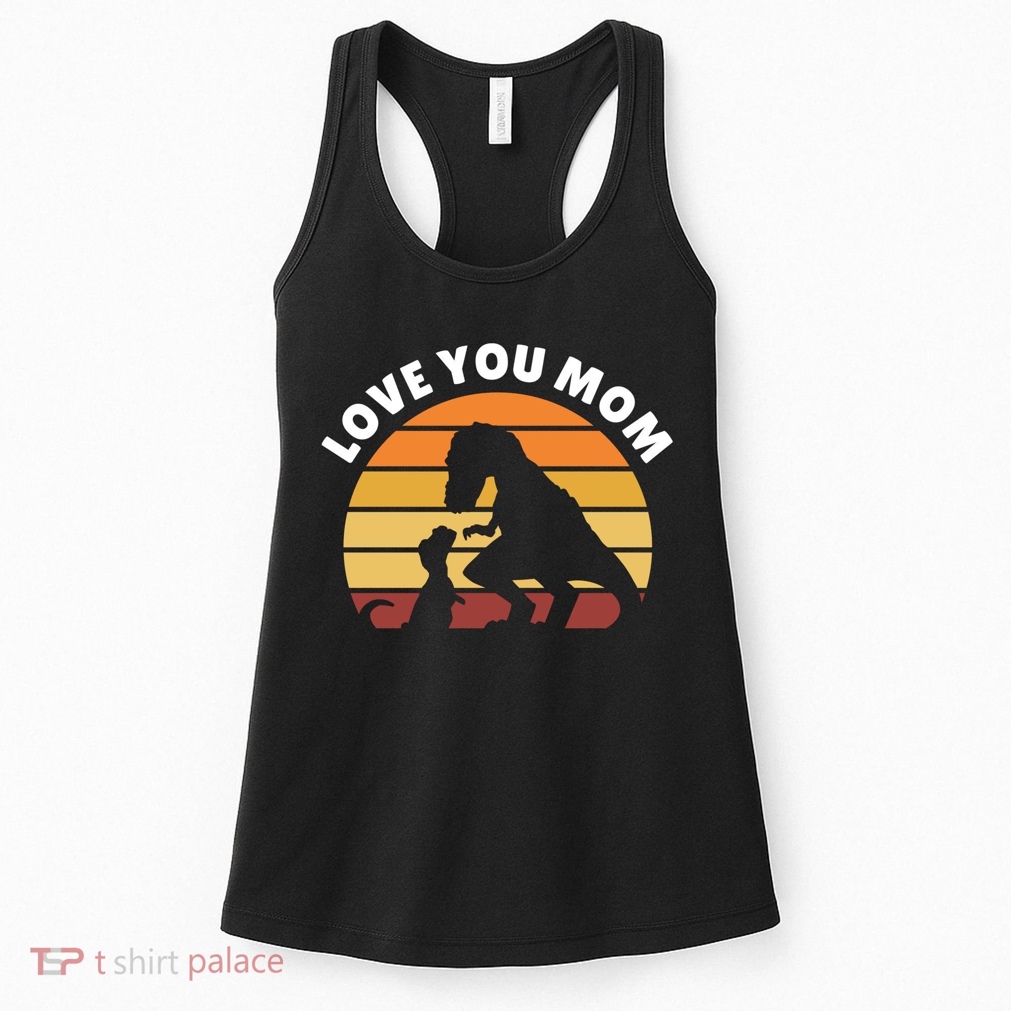 Love You Mom Dinosaur Women's Tank Top
