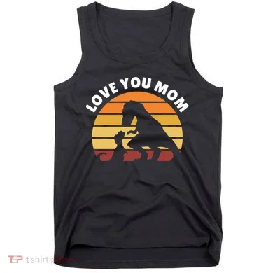 Love You Mom Dinosaur Tank Top