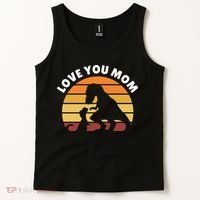 Love You Mom Dinosaur Tank Top thumb 2