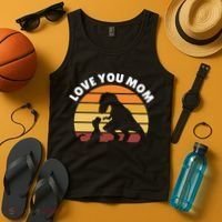 Love You Mom Dinosaur Tank Top thumb 4