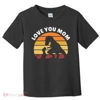 Love You Mom Dinosaur Toddler T-Shirt thumb 0