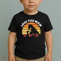 Love You Mom Dinosaur Toddler T-Shirt thumb 2