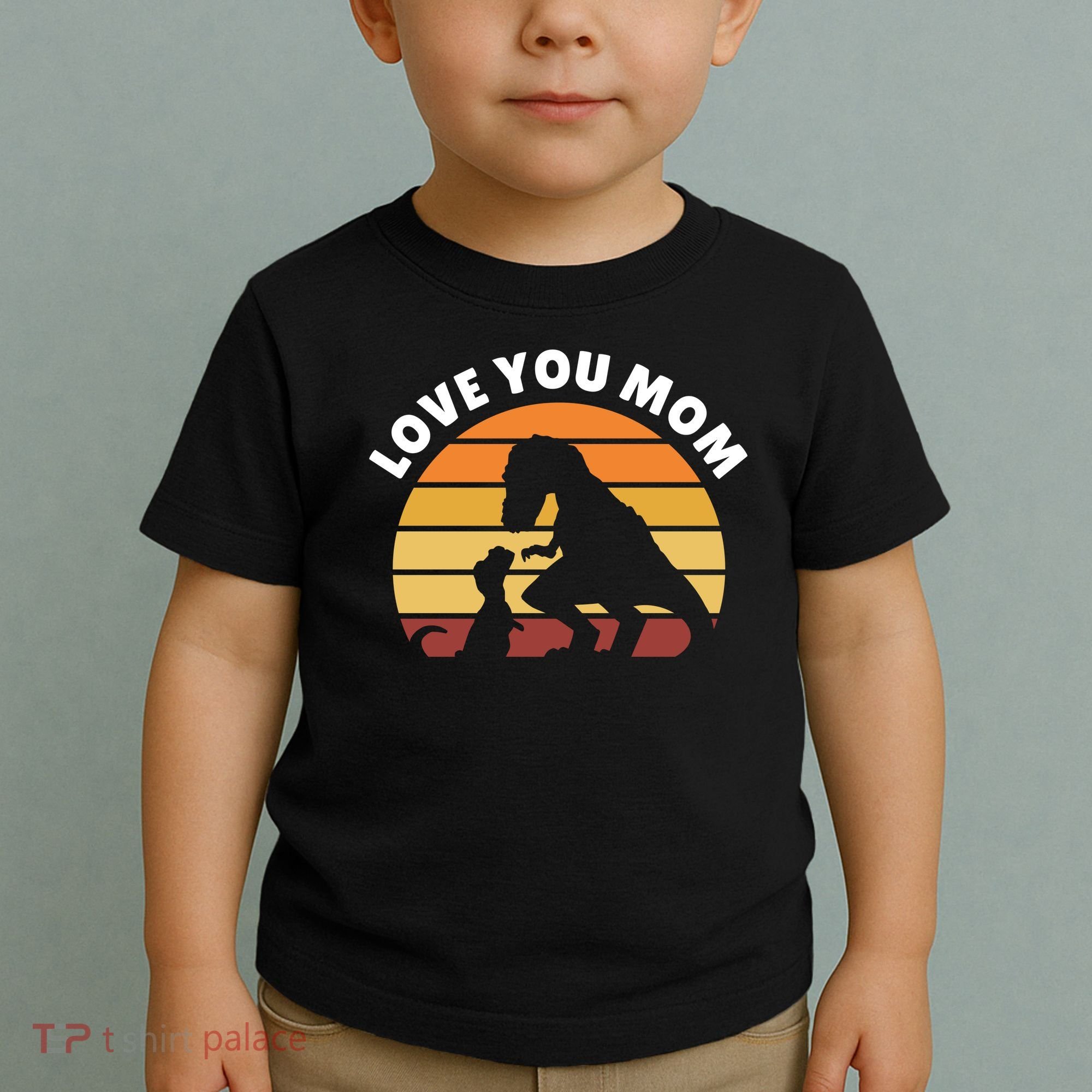 Love You Mom Dinosaur Toddler T-Shirt