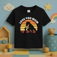 Love You Mom Dinosaur Toddler T-Shirt thumb 3
