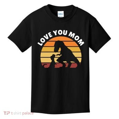 Love You Mom Dinosaur Kids T-Shirt