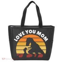 Love You Mom Dinosaur Tote Bag thumb 0