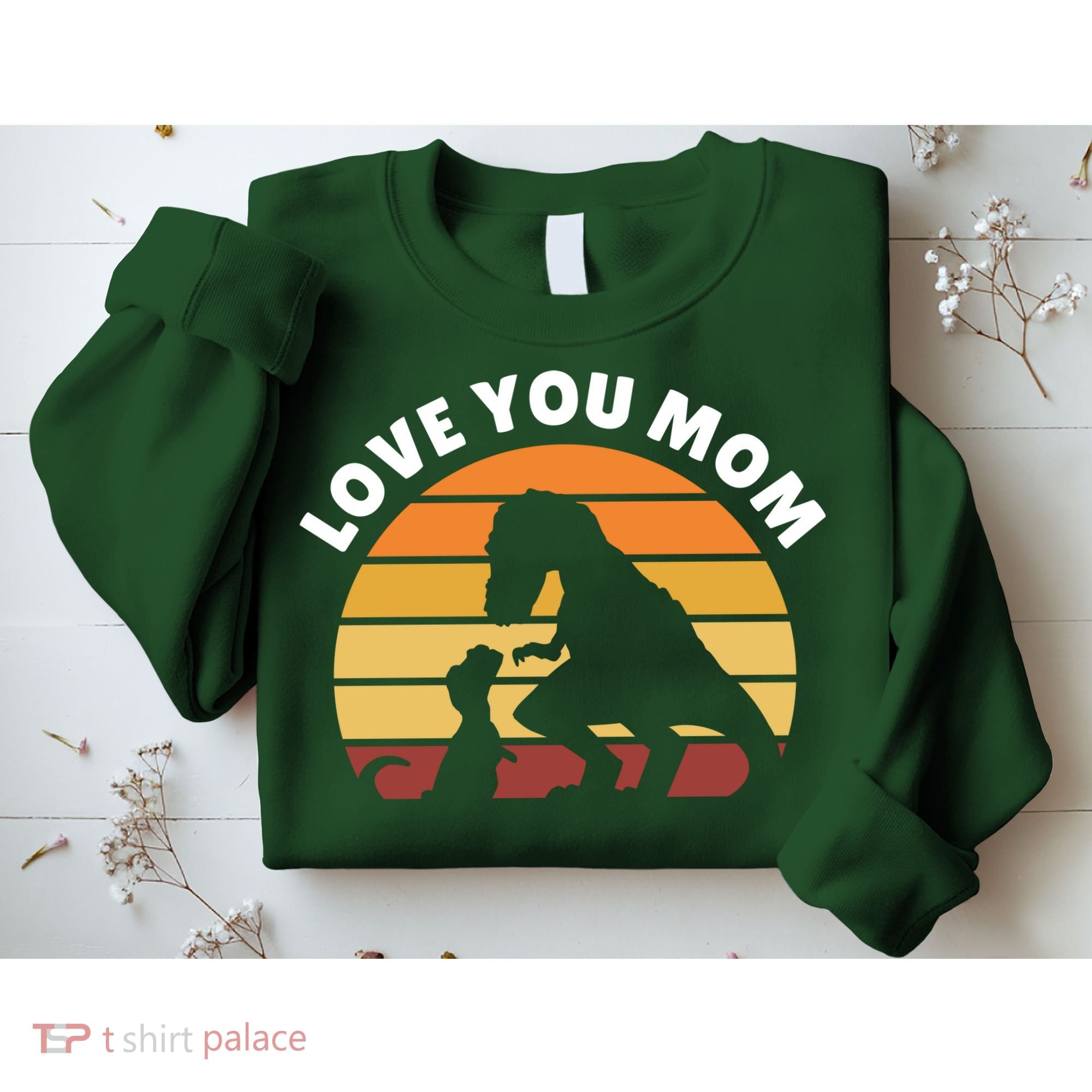 Love You Mom Dinosaur Sweatshirt