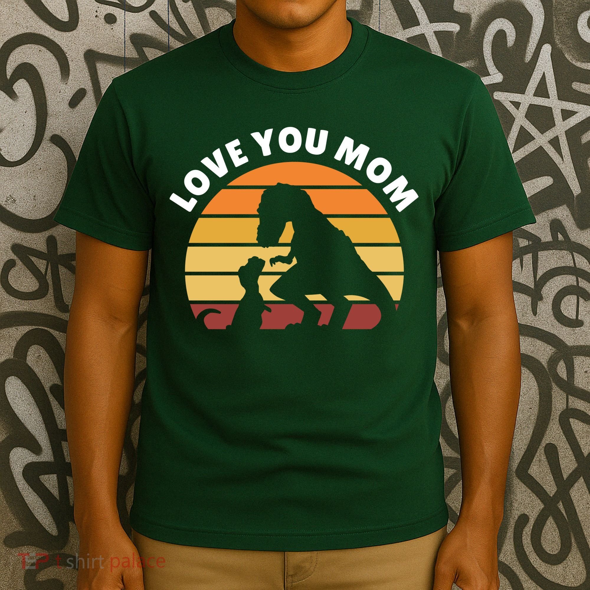 Love You Mom Dinosaur T-Shirt