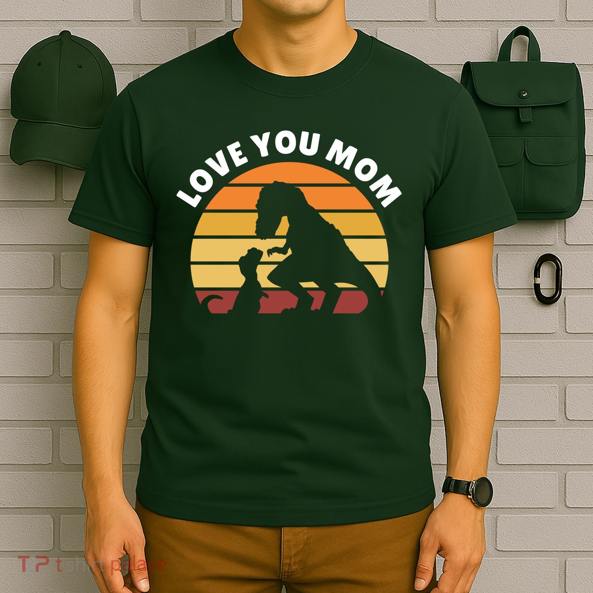Love You Mom Dinosaur T-Shirt