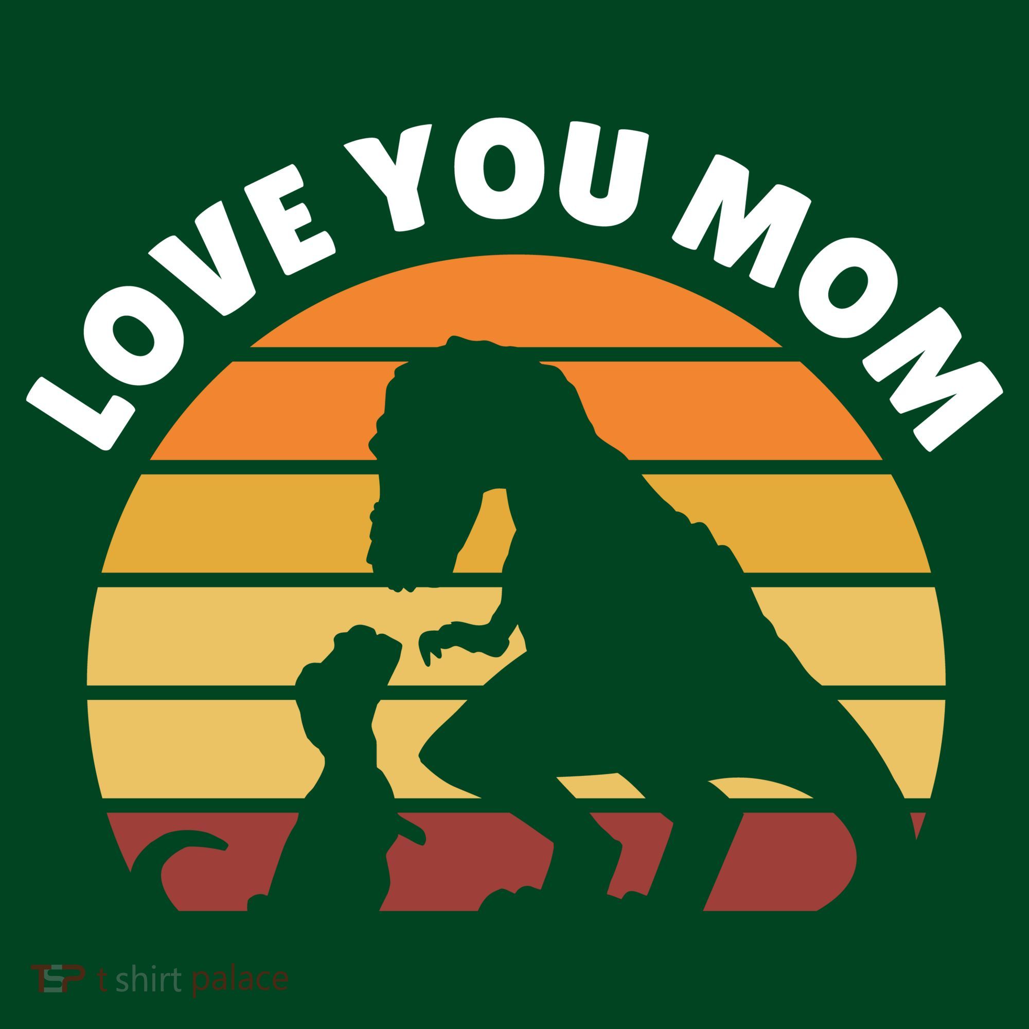 Love You Mom Dinosaur Polo