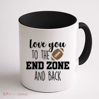 Love You To The End Zone And Back Coffee Mug thumb 1