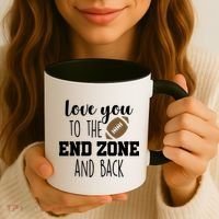 Love You To The End Zone And Back Coffee Mug thumb 3