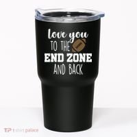 Love You To The End Zone And Back Tumbler thumb 0