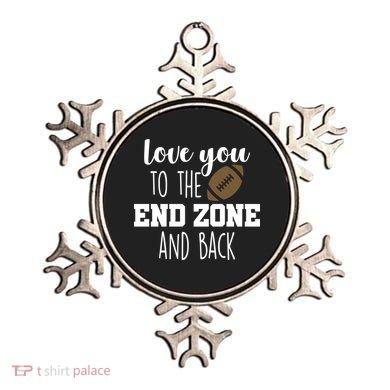 Love You To The End Zone And Back Ornament