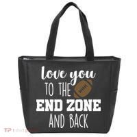 Love You To The End Zone And Back Tote Bag thumb 0