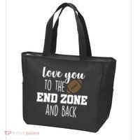 Love You To The End Zone And Back Tote Bag thumb 3