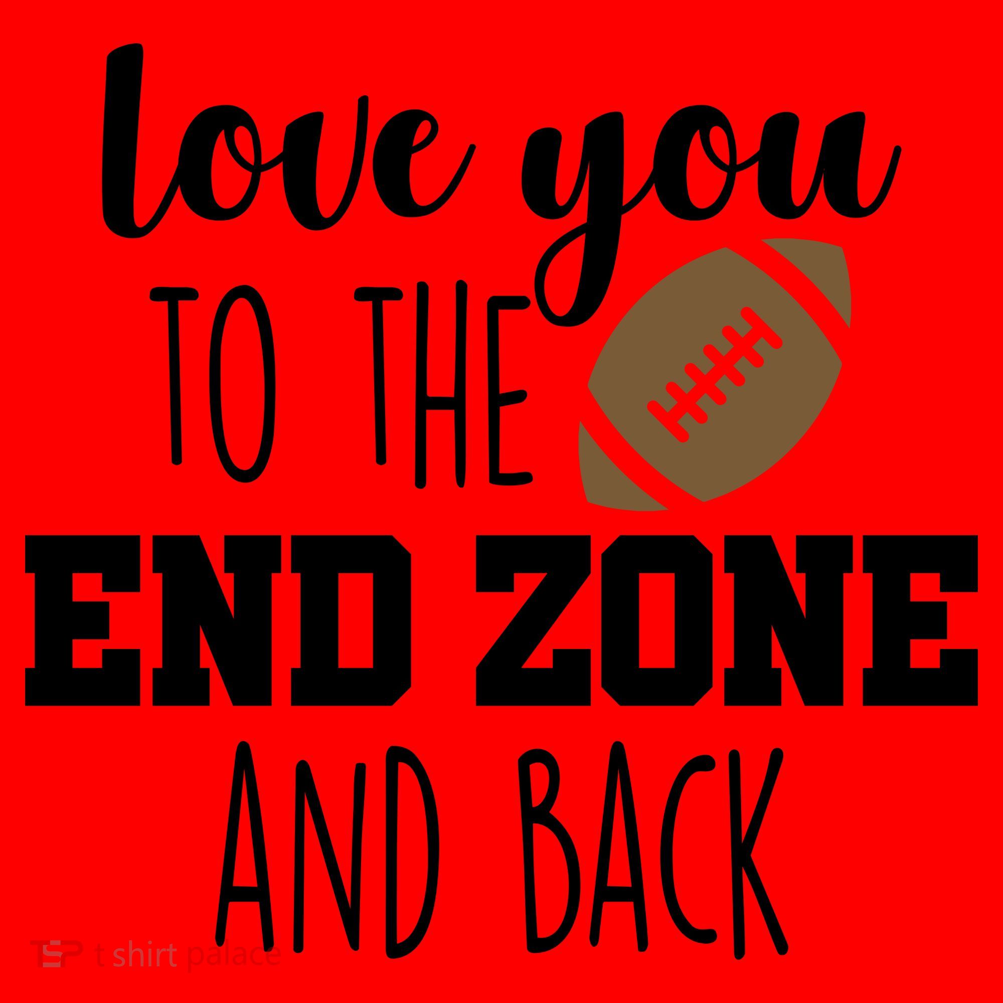 Love You To The End Zone And Back Santa Hat