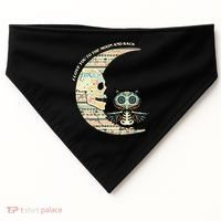 Love you to the moon and back USA-Made Doggie Bandana thumb 0