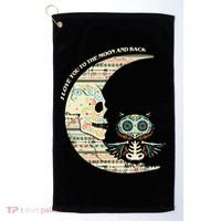 Love you to the moon and back Golf Towel thumb 0