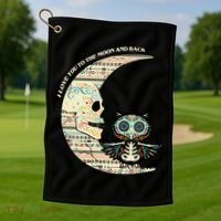 Love you to the moon and back Golf Towel thumb 1
