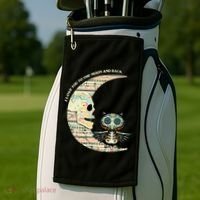 Love you to the moon and back Golf Towel thumb 2