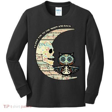 Love you to the moon and back Kids Long Sleeve Shirt