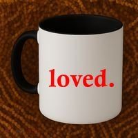 Loved. Valentine's Day Love Classic Logo Coffee Mug thumb 2
