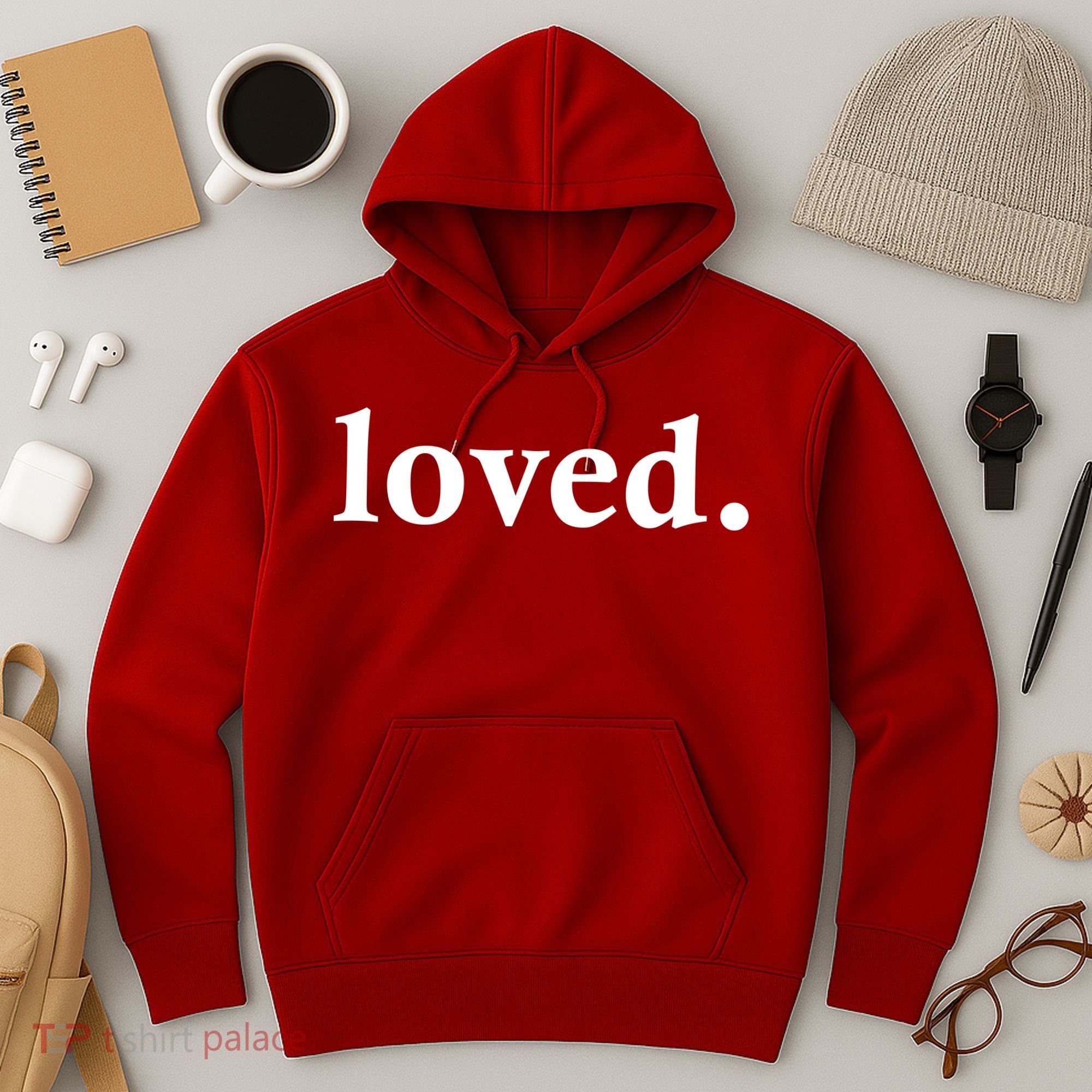 Loved. Valentine's Day Love Classic Logo Hoodie