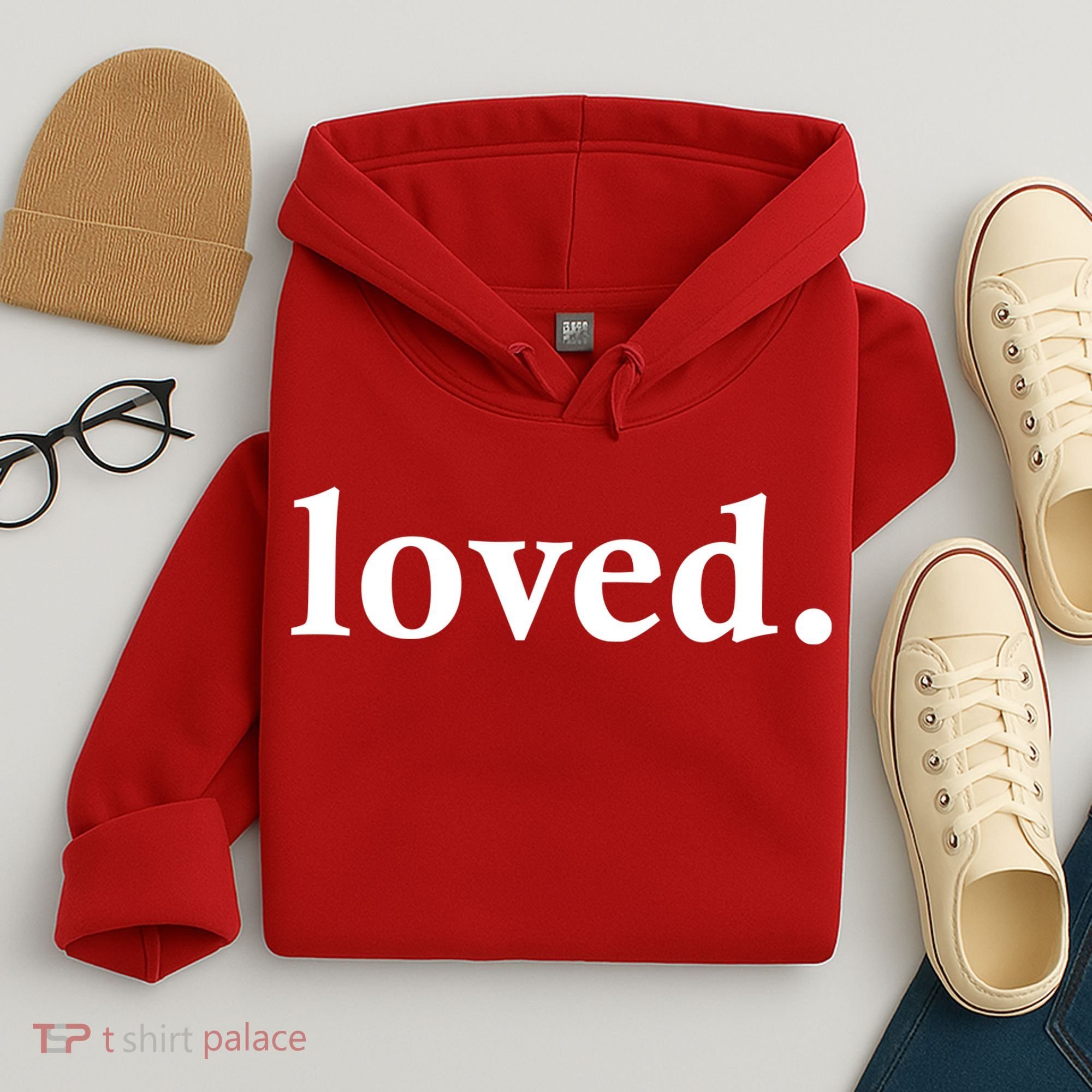 Loved. Valentine's Day Love Classic Logo Hoodie