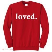 Loved. Valentine's Day Love Classic Logo Sweatshirt thumb 0