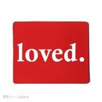 Loved. Valentine's Day Love Classic Logo Mousepad thumb 0