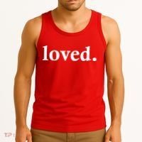 Loved. Valentine's Day Love Classic Logo Tank Top thumb 3