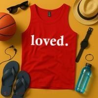 Loved. Valentine's Day Love Classic Logo Tank Top thumb 4