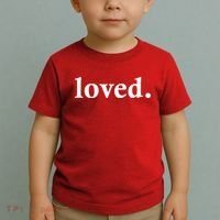 Loved. Valentine's Day Love Classic Logo Toddler T-Shirt thumb 2