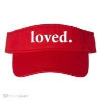 Loved. Valentine's Day Love Classic Logo Visor thumb 0
