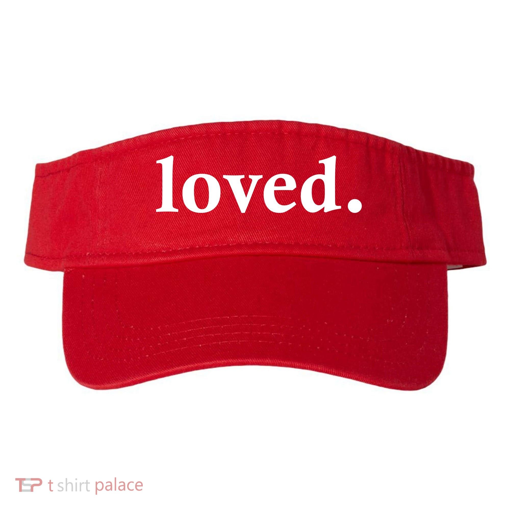 Loved. Valentine's Day Love Classic Logo Visor
