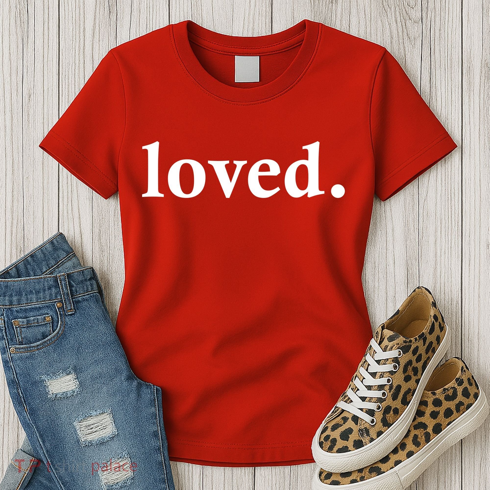 Loved. Valentine's Day Love Classic Logo Women's T-Shirt