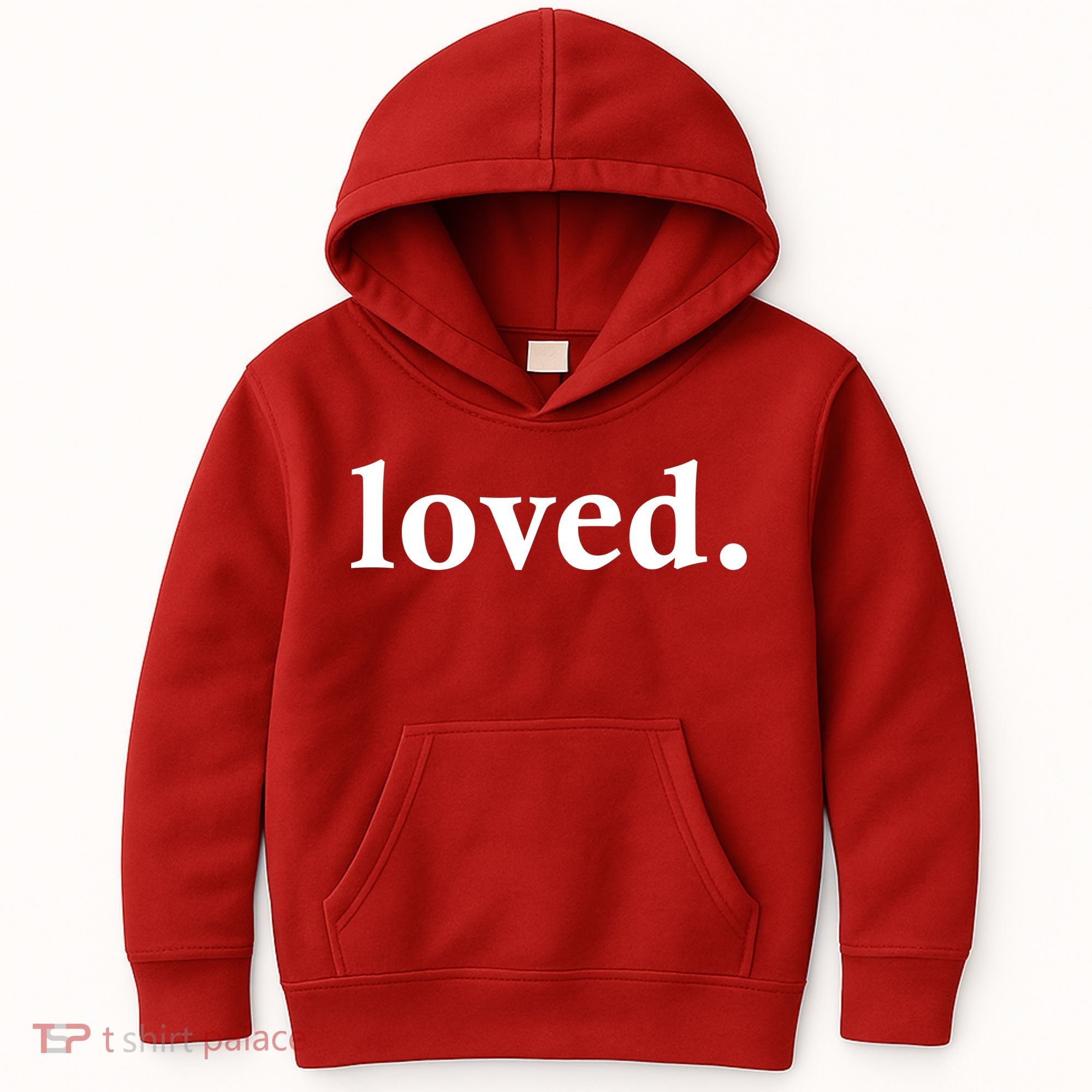 Loved. Valentine's Day Love Classic Logo Kids Hoodie