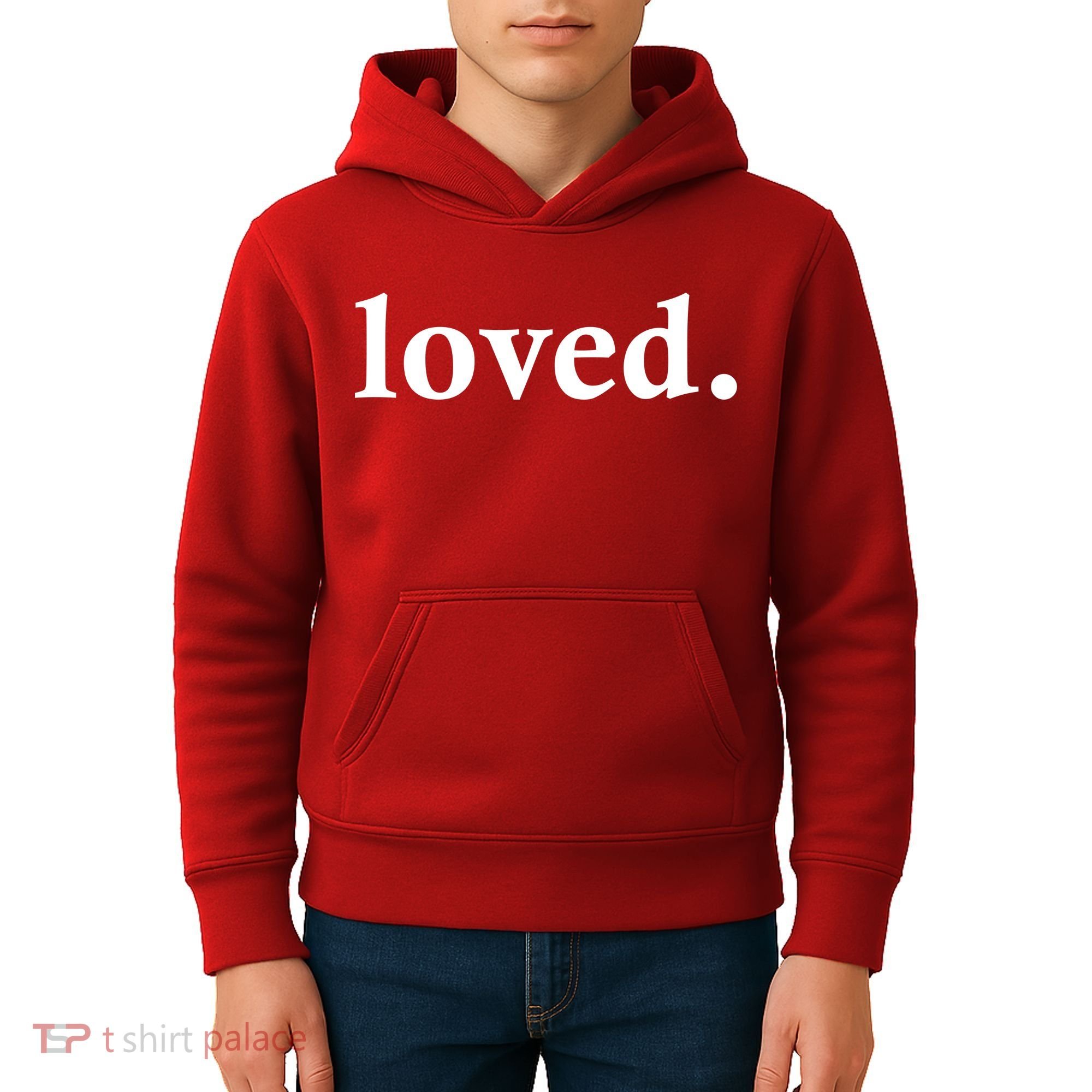 Loved. Valentine's Day Love Classic Logo Kids Hoodie